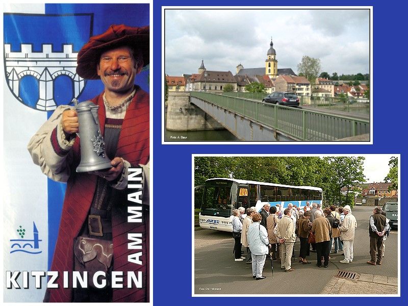 Ankunft in Kitzingen Ankunft in Kitzingen